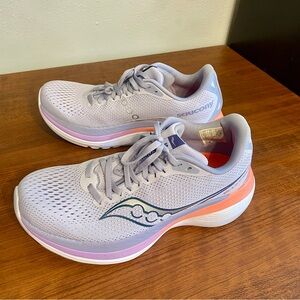 Saucony Endorphin Women's Purple and Orange Athletic Shoes